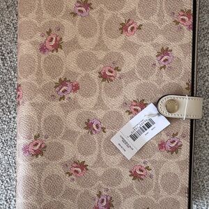 Coach Notebook cover floral NWT